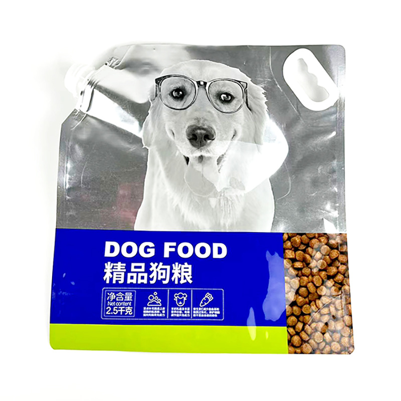 Cat and dog food pouches can be used to store dry pet food, treats, or supplements. They are convenient for pet owners to carry food on-the-go, and keep it fresh and hygienic. The resealable design ensures the food stays fresh for longer periods of time, making it a practical choice for pet owners. Additionally, the easy-to-use spout allows for controlled pouring and portioning of food, making it a versatile packaging option for pet food products.
Our company specializes in designing and producing custom printed spout pouches for cat and dog food. Our spout pouches are not only convenient for pouring and storing pet food, but also offer a unique and eye-catching packaging solution for your brand. With a variety of customization options available, including size, material, and printing design, we can help bring your vision to life and make your pet food stand out on the shelves. Contact us today to discuss how we can create the perfect spout pouch for your pet food products.
The spout bags for cat and dog food that you see are just one style among many. Customers can provide samples or design drawings, as well as information such as size, material, special requirements, etc., for custom processing to meet minimum order quantities. All details can be designed and produced according to your requirements.
The detailed image you see can be viewed in the top left corner of the page, and the style and whether the spout comes with a handle can tell us. This cat and dog food spout bag is designed with a flat bottom for easy storage. The spout cap itself has an anti-leak design when placed upside down, so you don't have to worry about the sealing of the food.