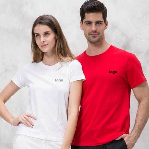 Customized solid color T-shirt