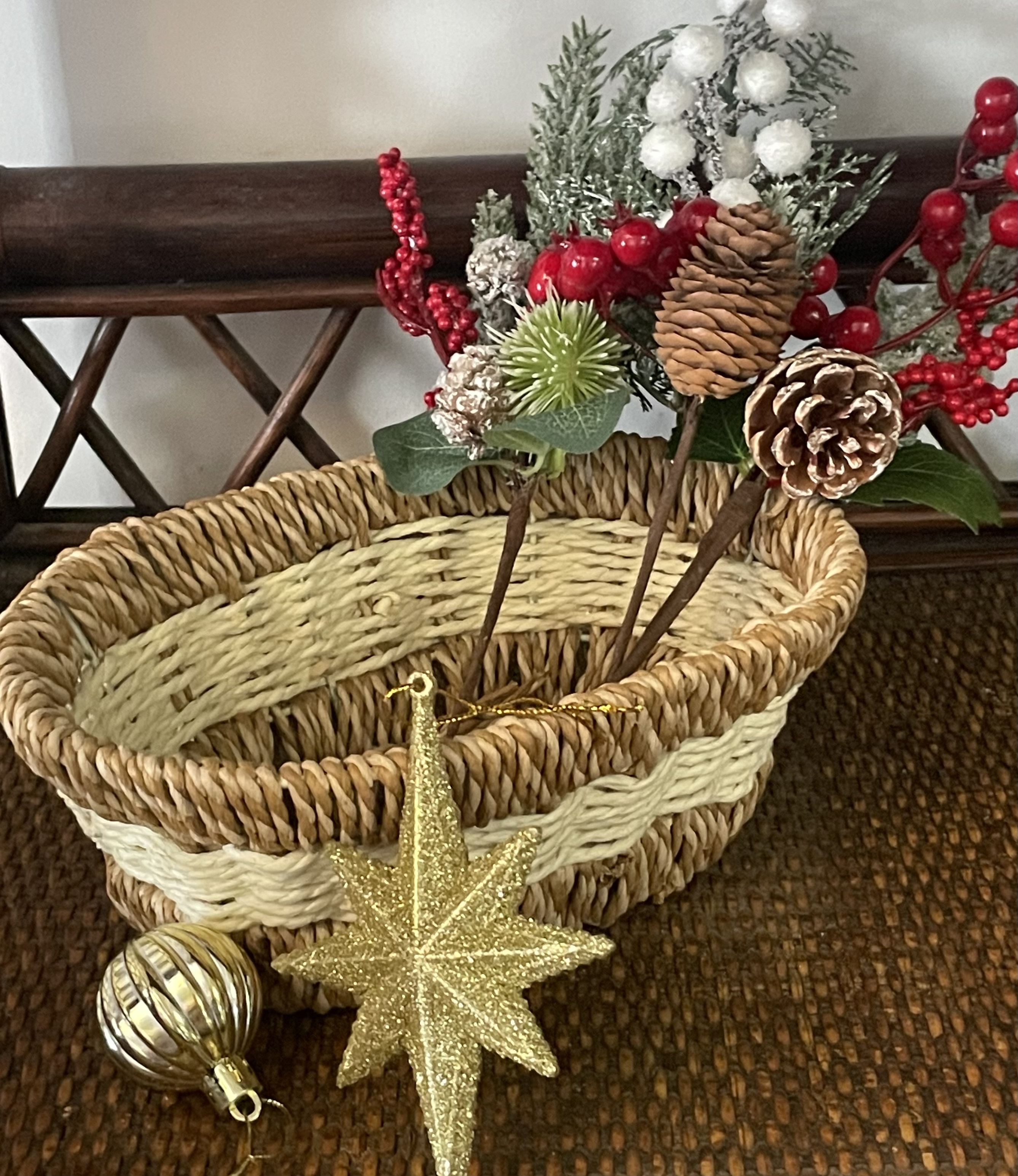 Christmas Flower basket