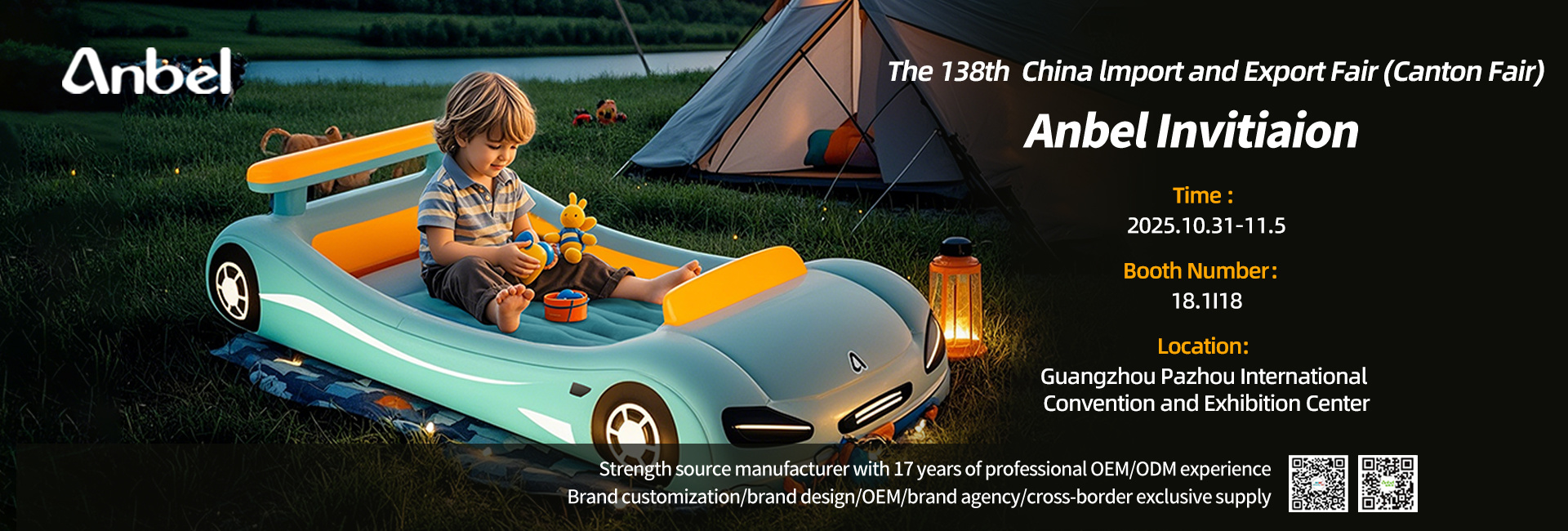 Meet Anbel at the 138th Canton Fair 2025 – Your Reliable Inflatable Manufacturer in China