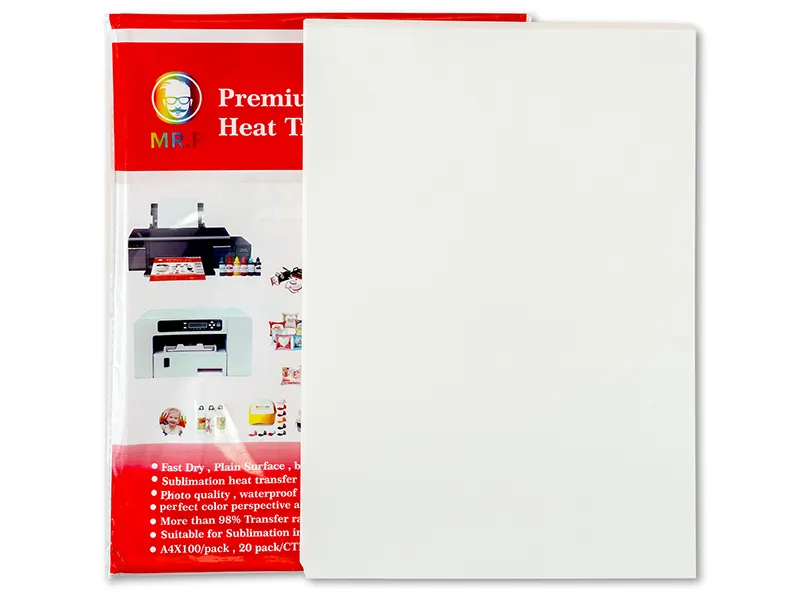 100g Fast Dry Sublimation Heat Transfer Paper (A4/A3×100 sheets)