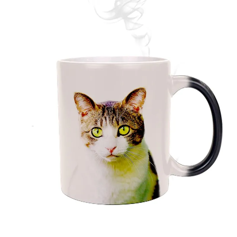 11OZ Color-Changing Ceramic Sublimation Mug with Round Handle