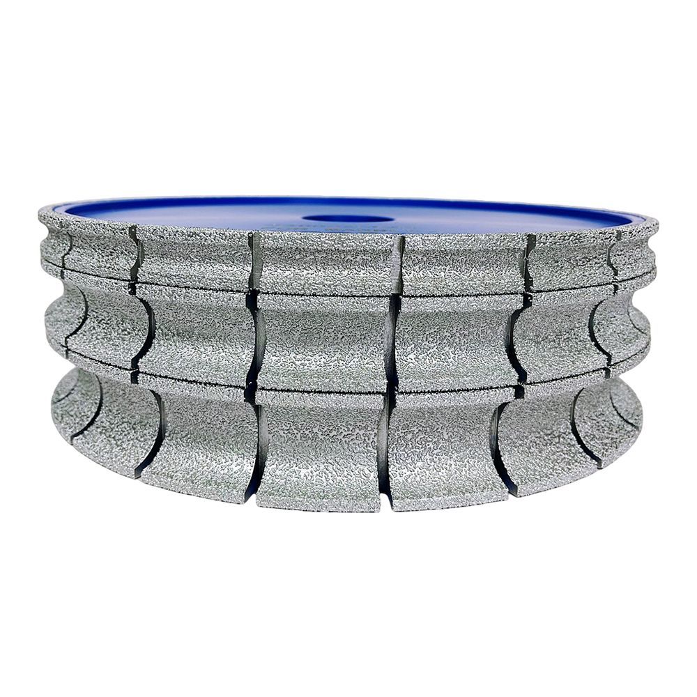 B1-4 Semi-Circle Vacuum Brazed Marble Granite Quartz Stone Diamond Profile Grinding Wheel