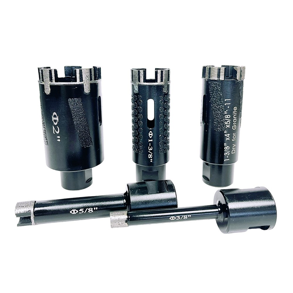 ATL C3-3 Vacuum Protection Teeth Laser Weld Diamond Dry Core Drill Bit For Masonry Granite Quartz Marble Drilling