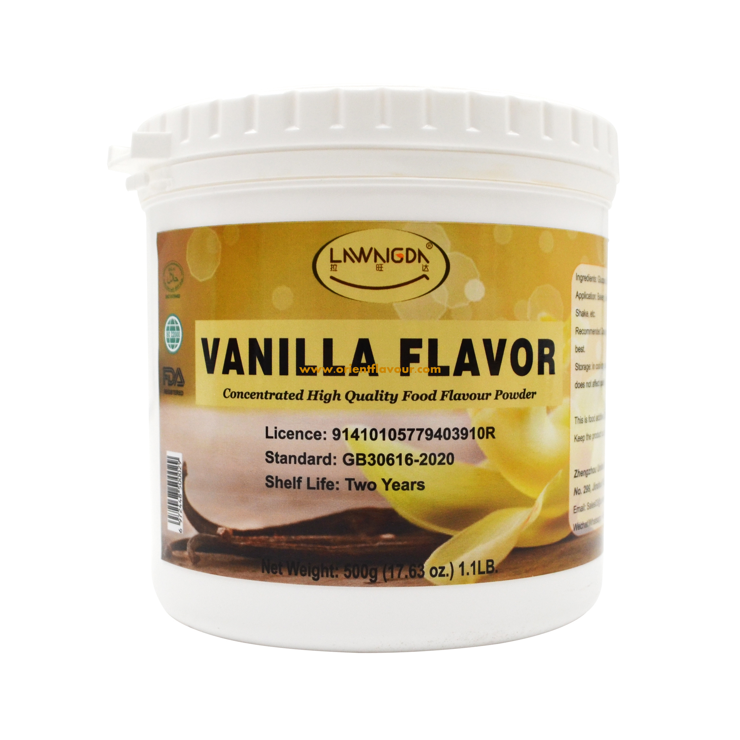 500g tin Best Vanilla Flavor Powder for Baking