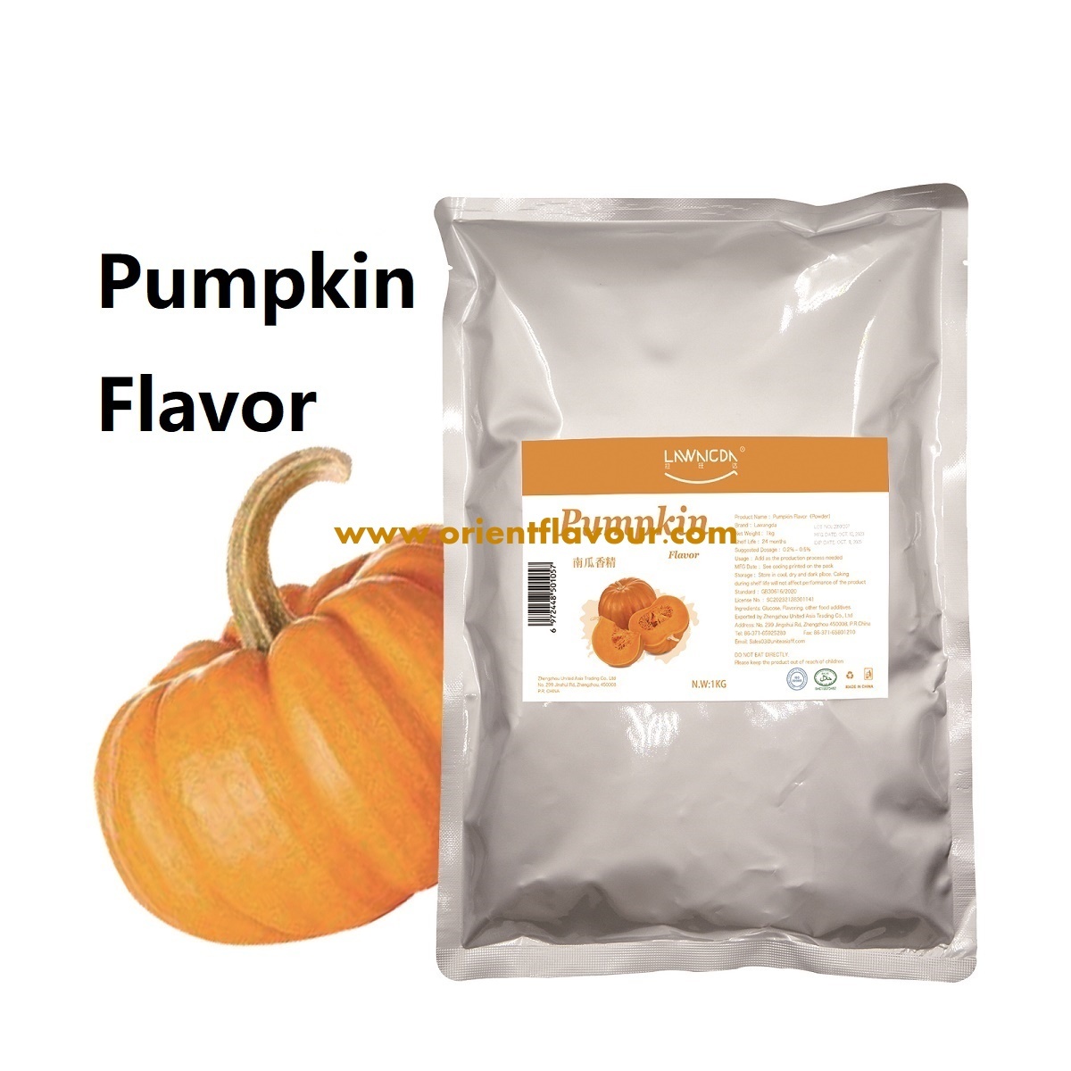 Pumpkin Flavor Powder for Baking Pastries Ice Cream Solid Drinks Coffee
