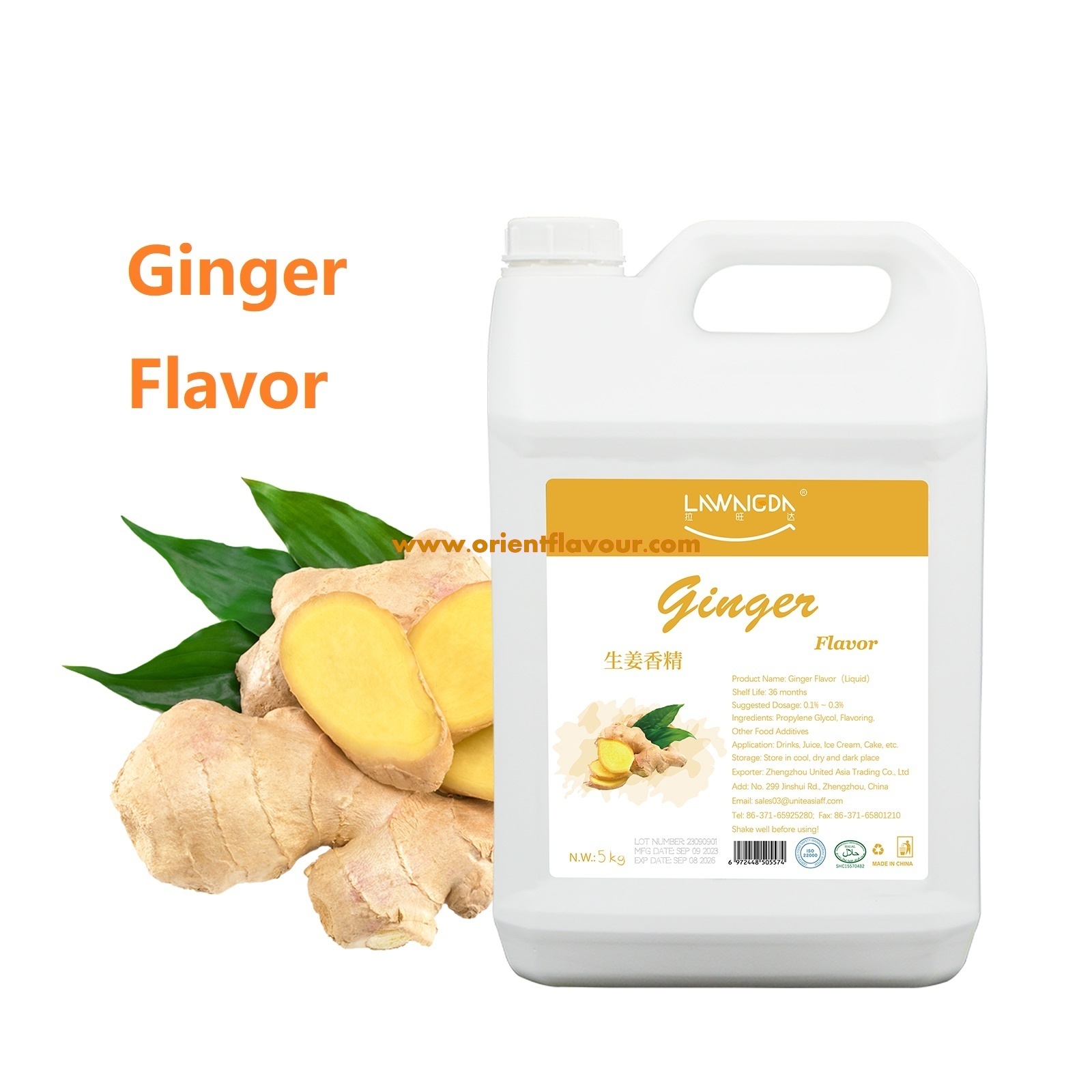 Ginger Flavor Liquid for Cake Pastries Ice Cream Solid Drinks Candy