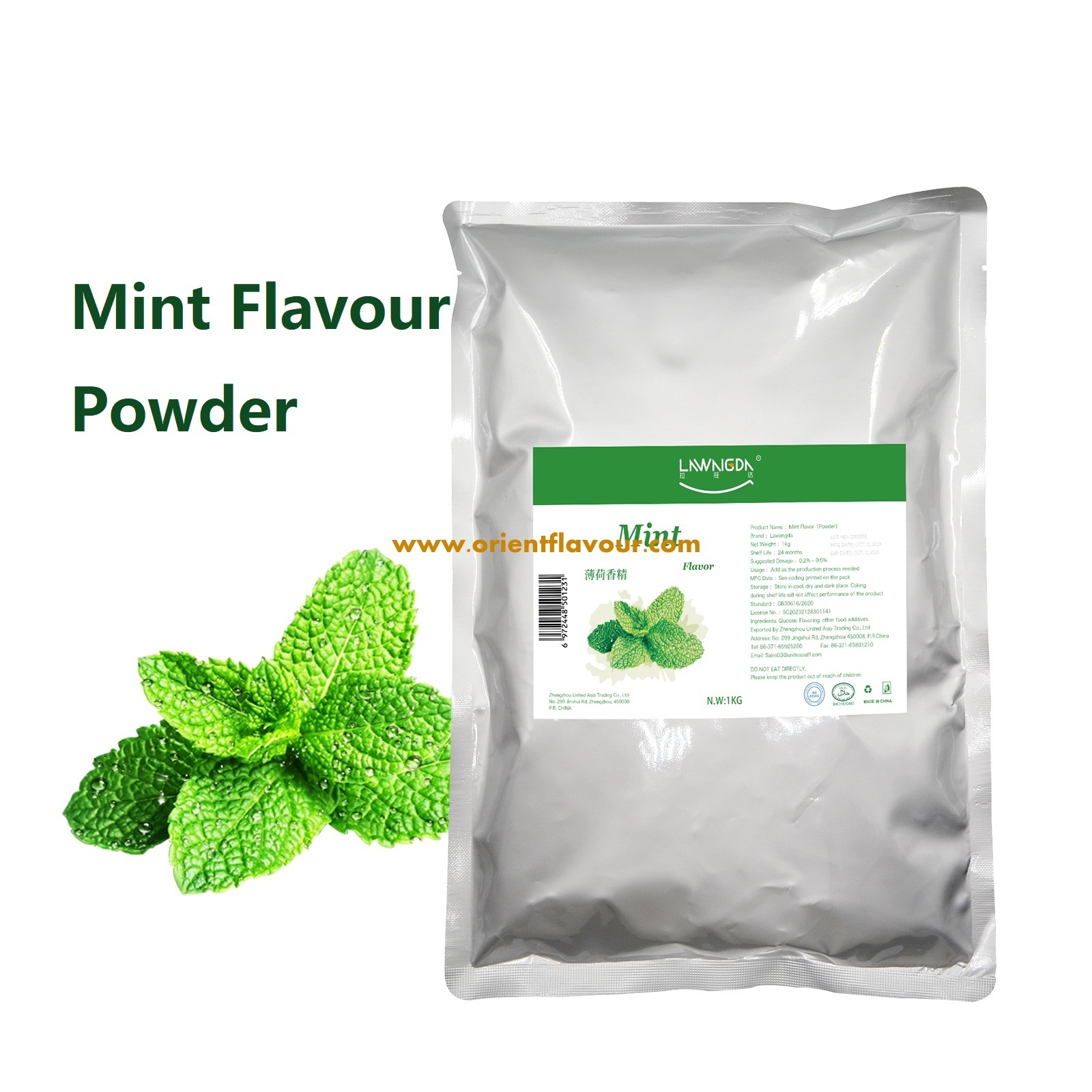 Mint Flavor Powder for Pastries Ice Cream Solid Drinks