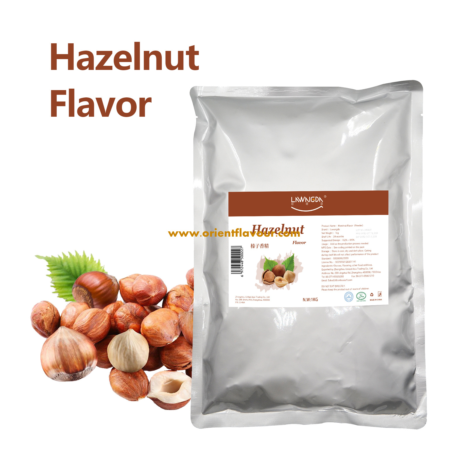 Hazelnut Flavor Powder for Pastries Ice Cream Solid Drinks