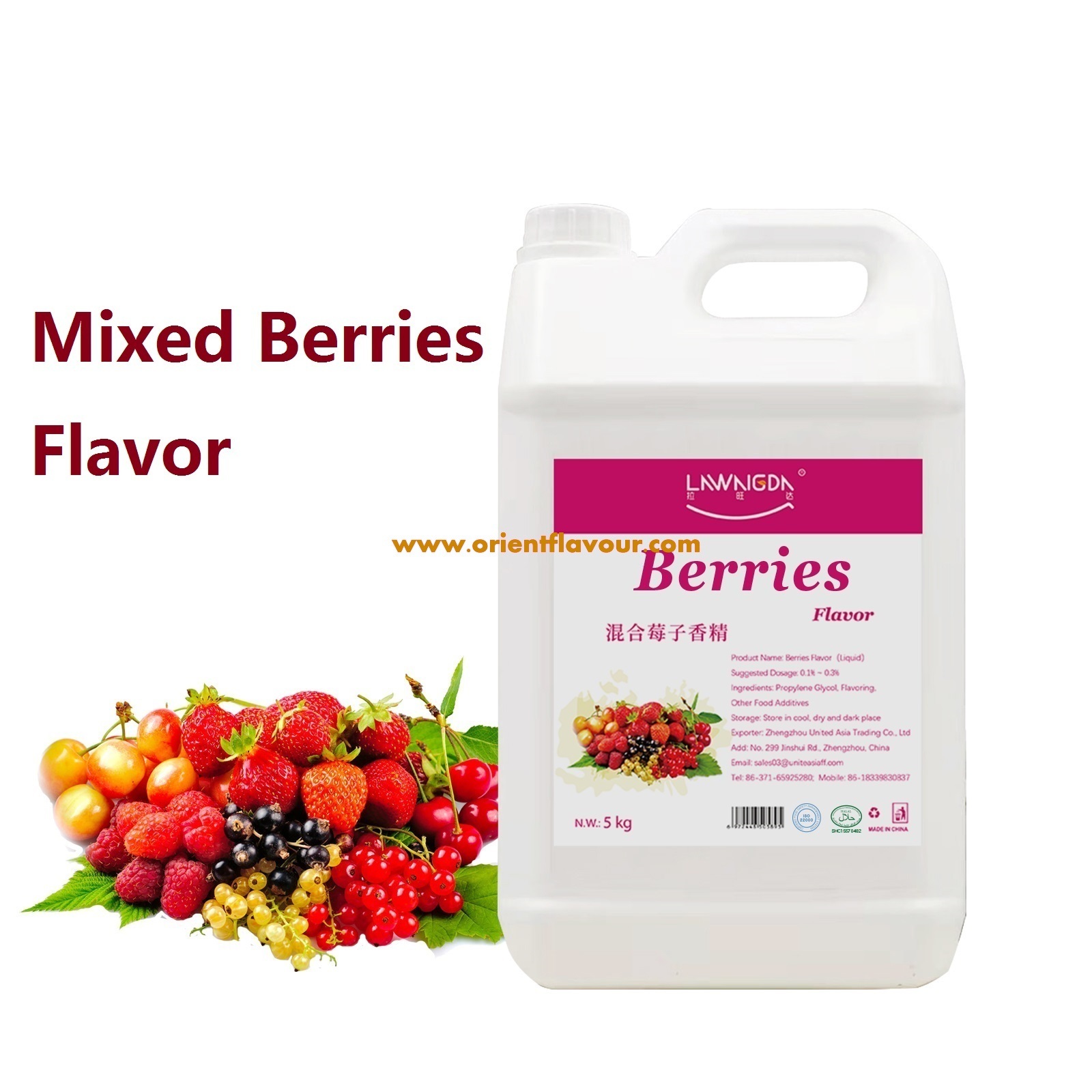 Mixed Berries Flavor Liquid for Cake Pastries Ice Cream Drinks Candy Popsicles