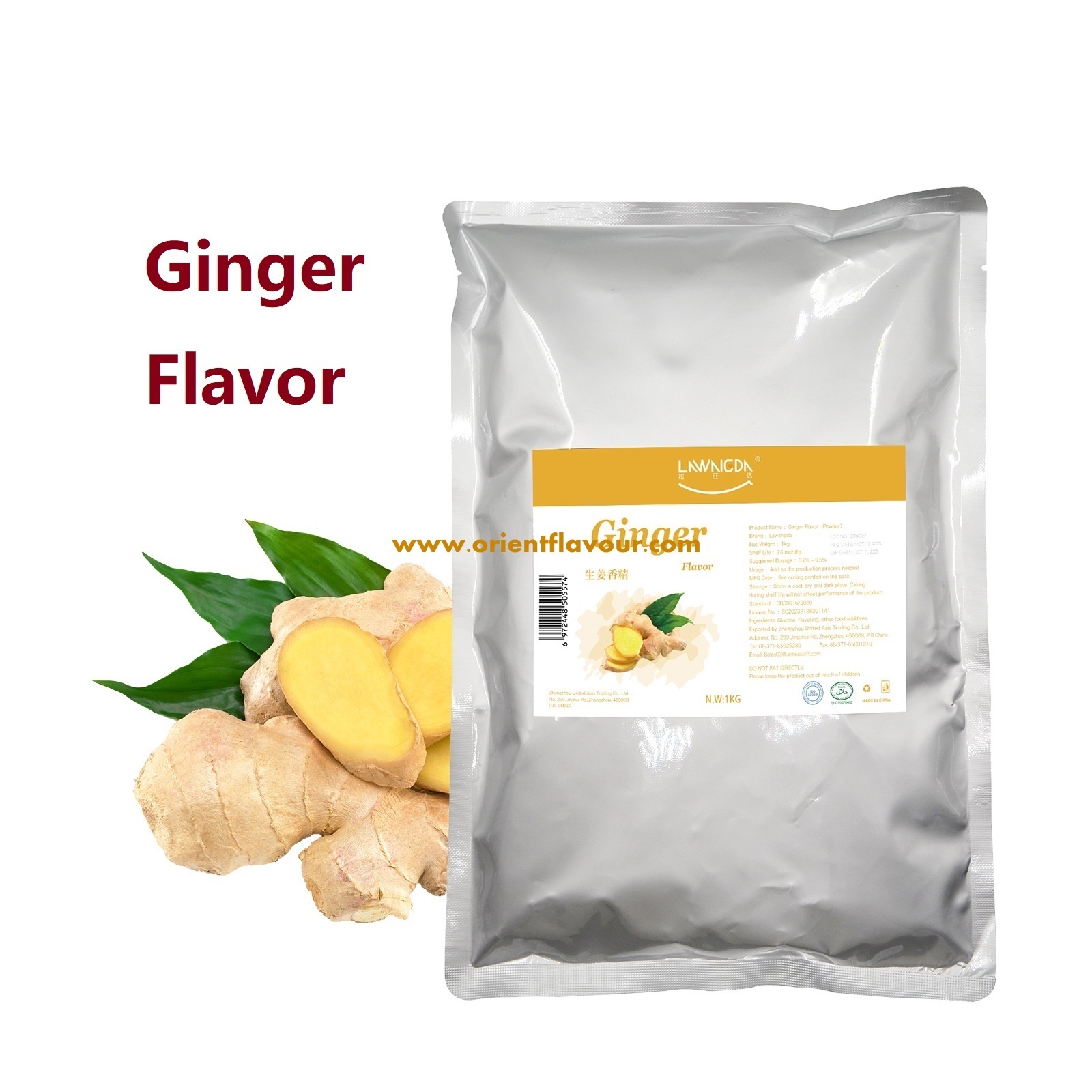 Ginger Flavor Powder for Pastries Ice Cream Solid Drinks