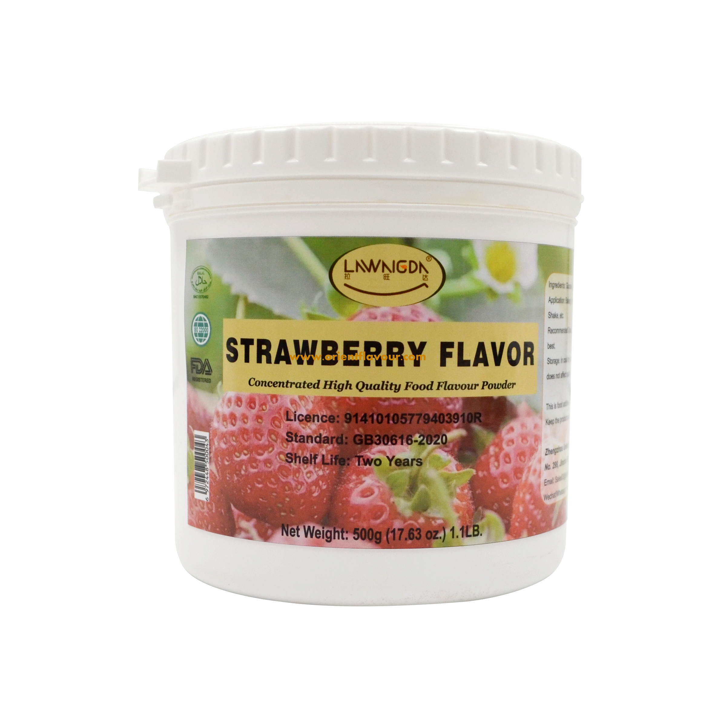 500g tin Best Strawberry Flavor Powder for Baking