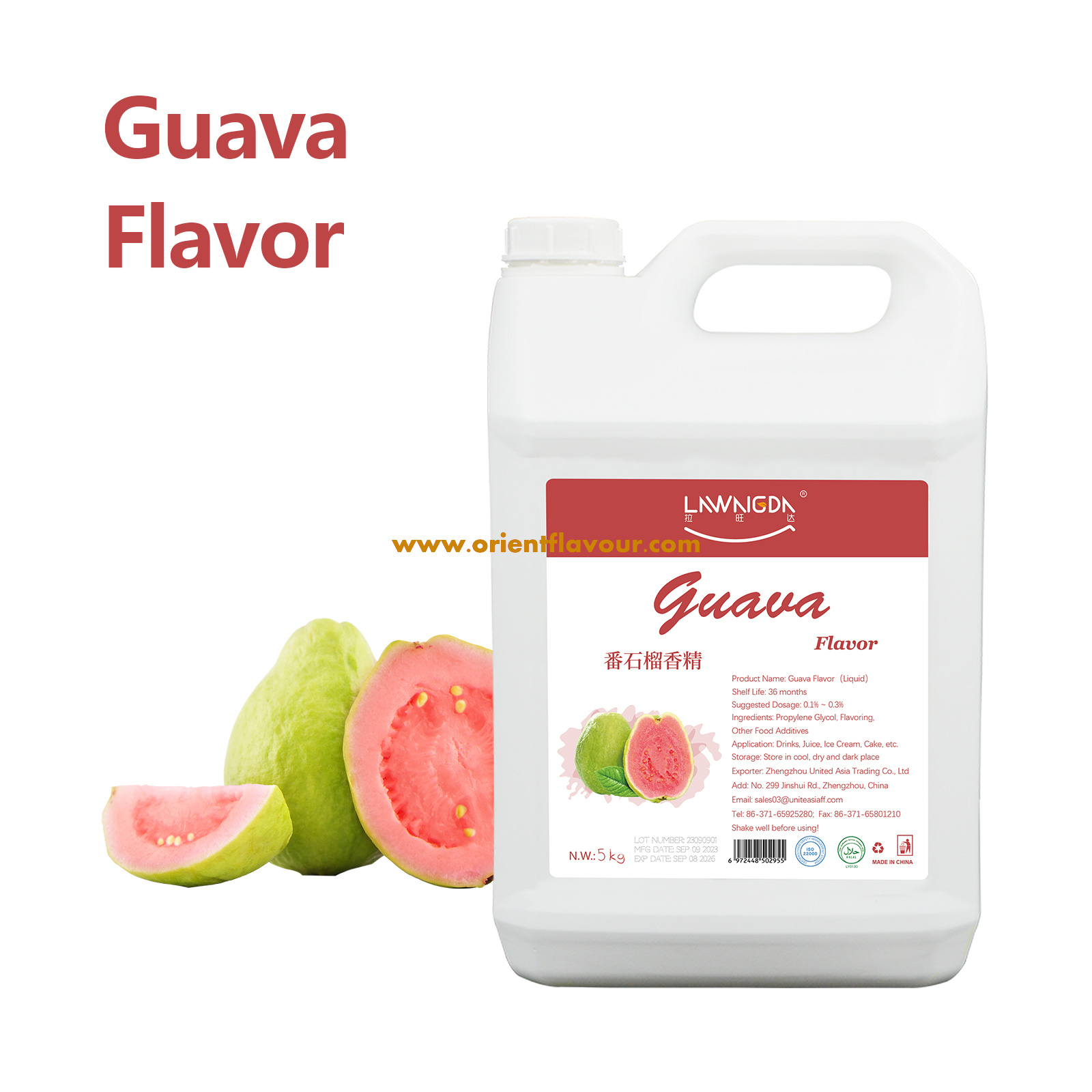 Guava Flavor Liquid for Cake Pastries Ice Cream Drinks Candy Popsicles