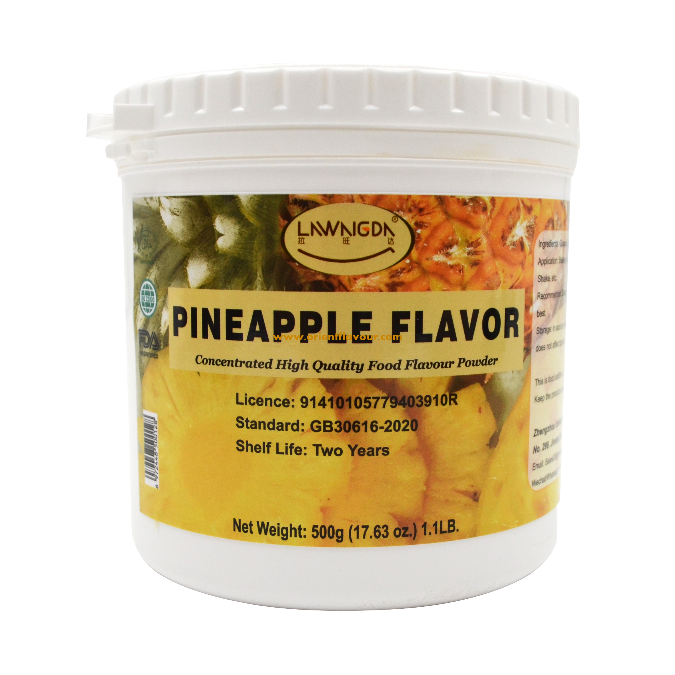 500g tin Best Pineapple Flavor Powder for Baking