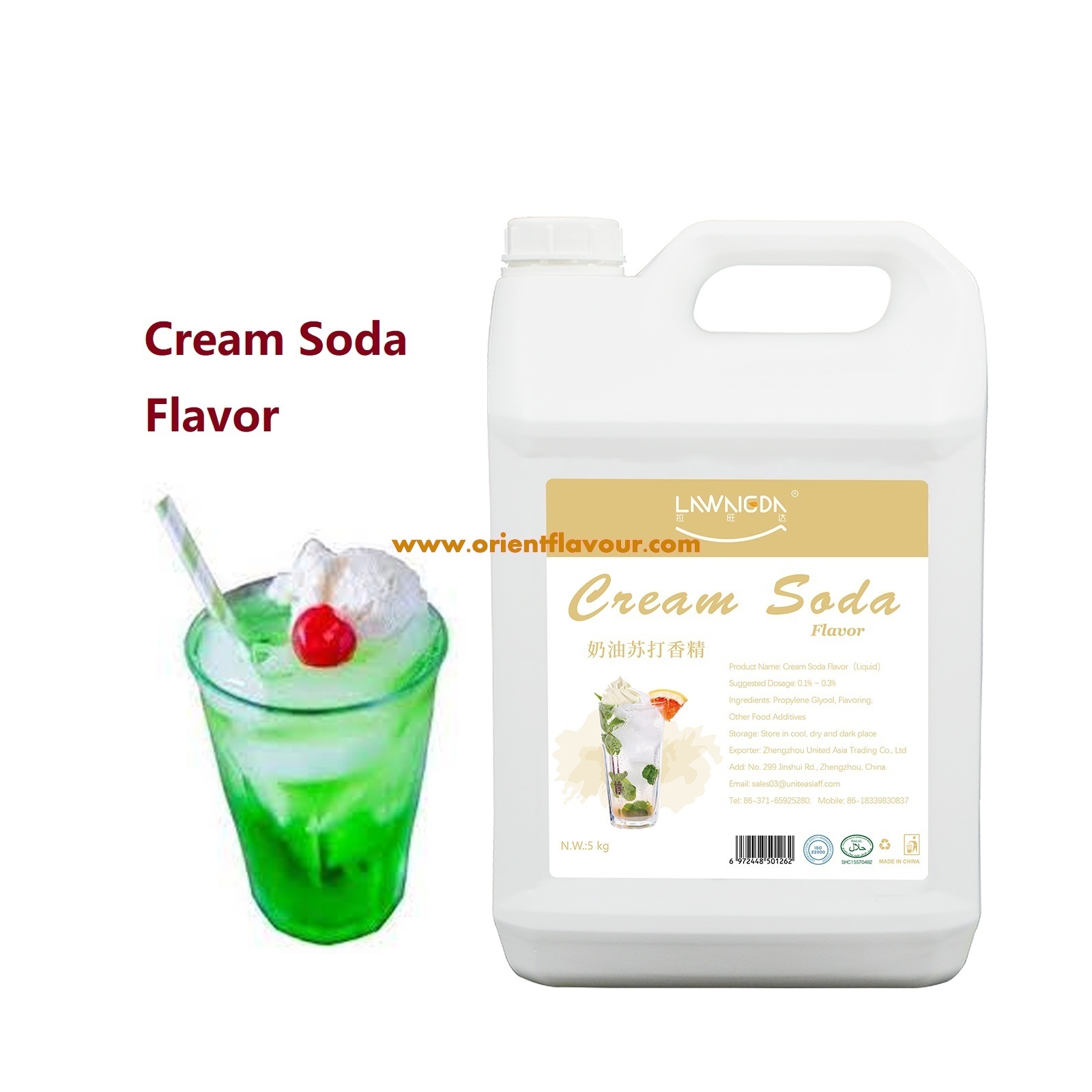 Cream Soda Flavor Liquid for Cake Pastries Ice Cream Drinks Candy Popsicles