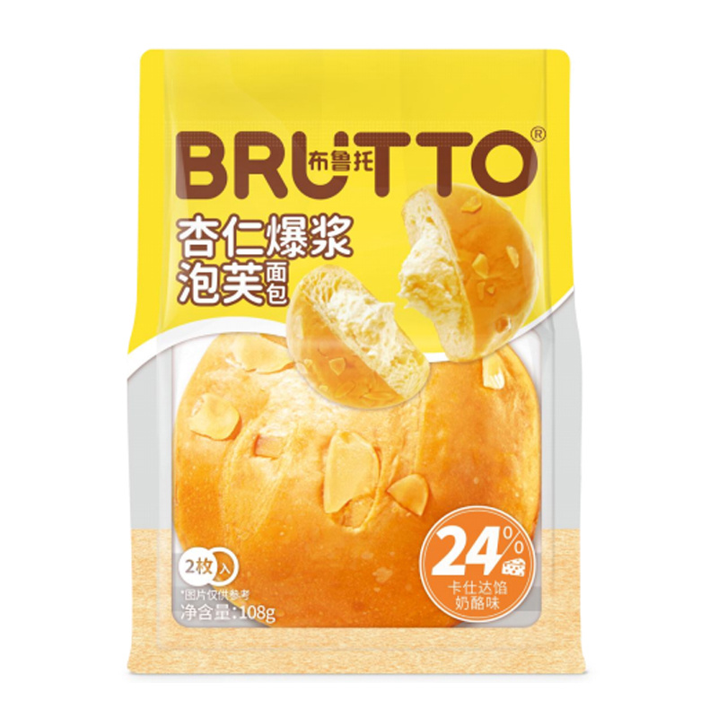 布鲁托杏仁爆浆泡芙面包