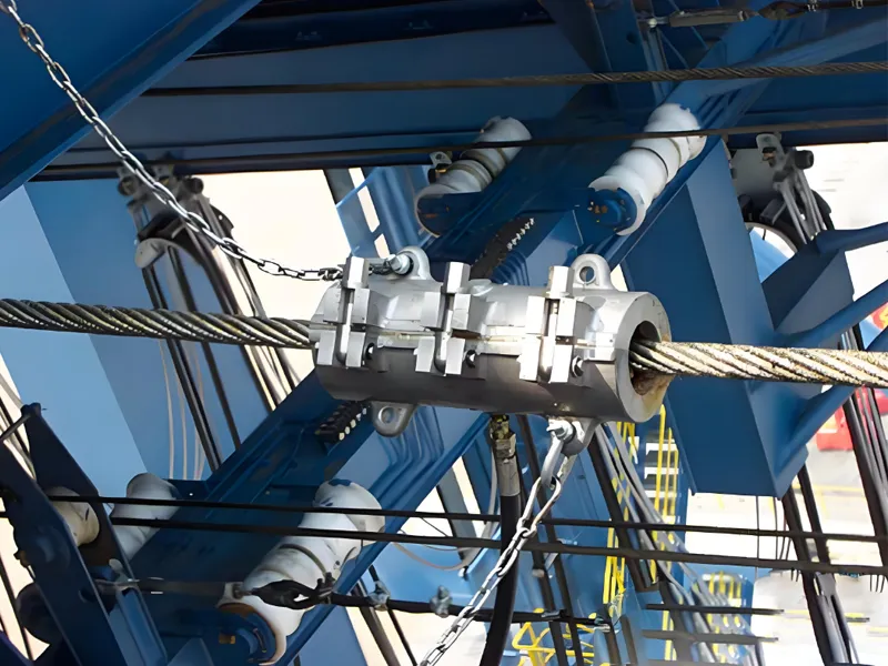 Wire rope lubrication maintenance cleaning system