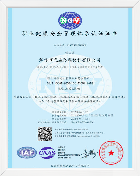 職業健康安全管理體系中文認證 職業健康安全管理體系中文認證