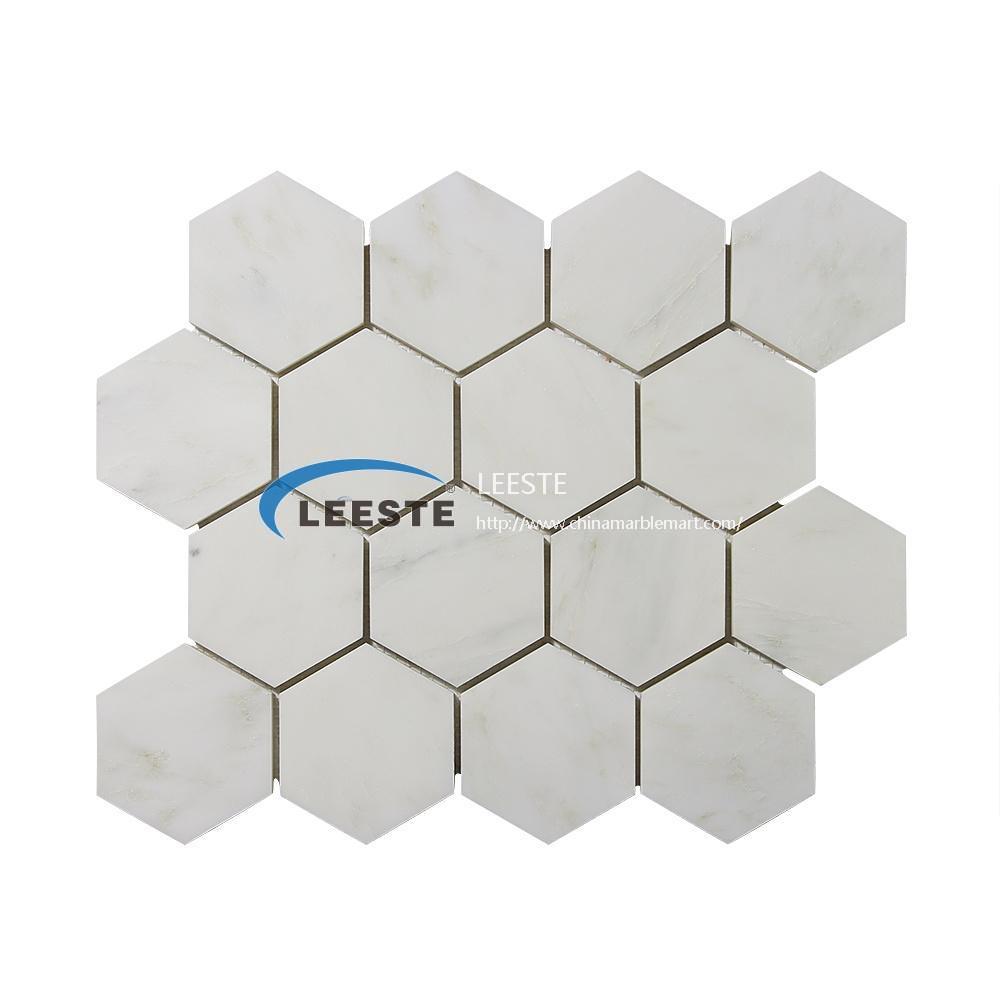 Oriental White China suppliers Factory supply Creative 3 inch hexagon mosaic