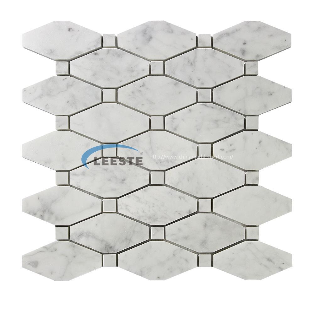 Bianco Carrara Octave mosaic tile