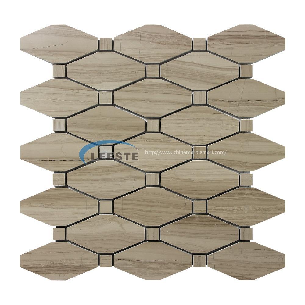  Athens Wood Marble Octave pattern mosaic