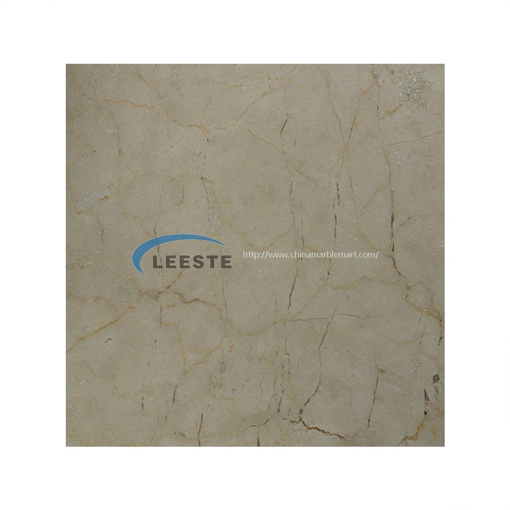 Crema marfil beige color polished marble tiles