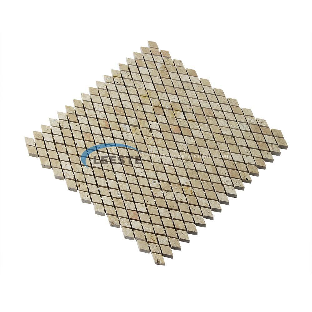 beige Traverinte small Diamond mosaic beige Traverinte small Diamond mosaic