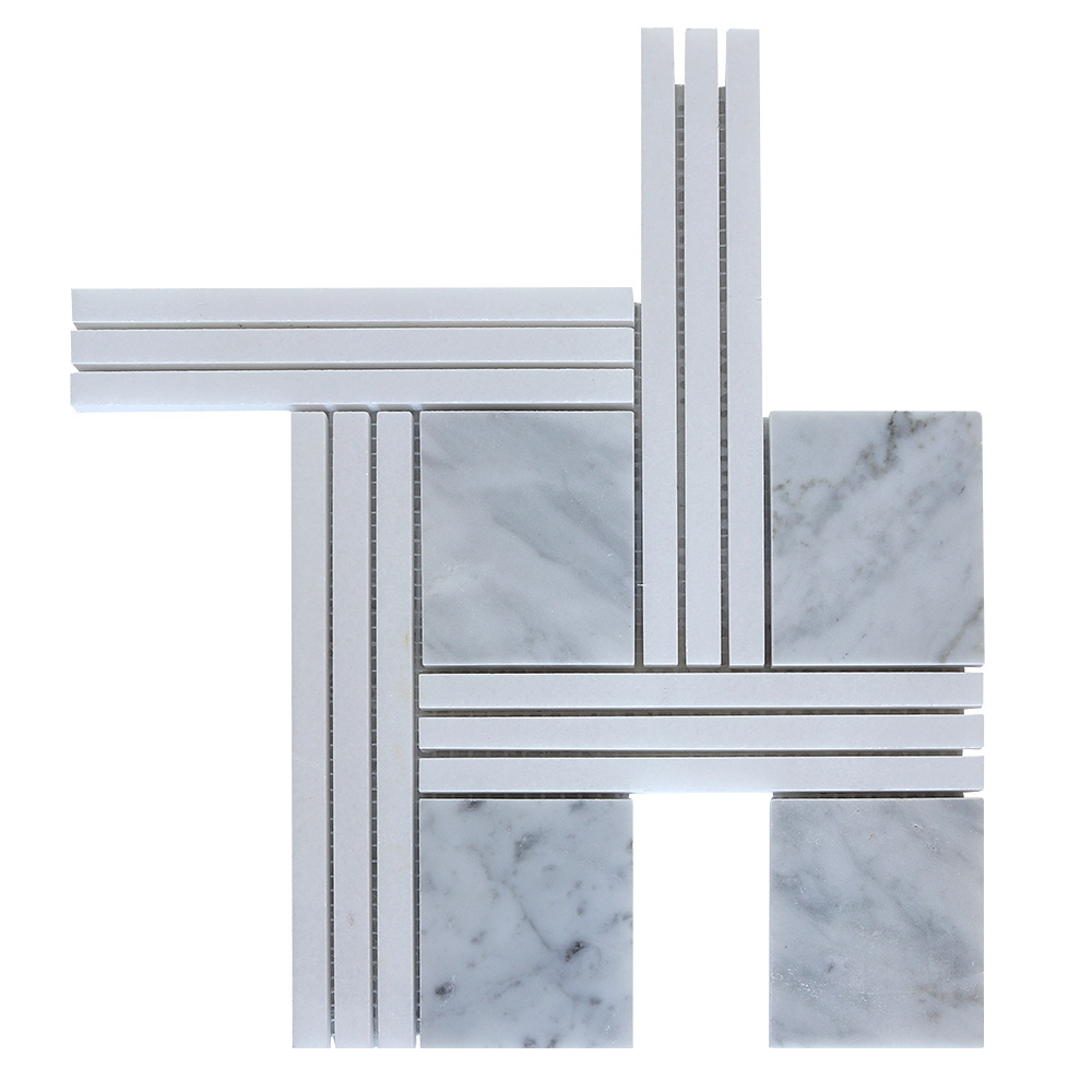 New design Grande square mosaics tiles Carrara new mosaic