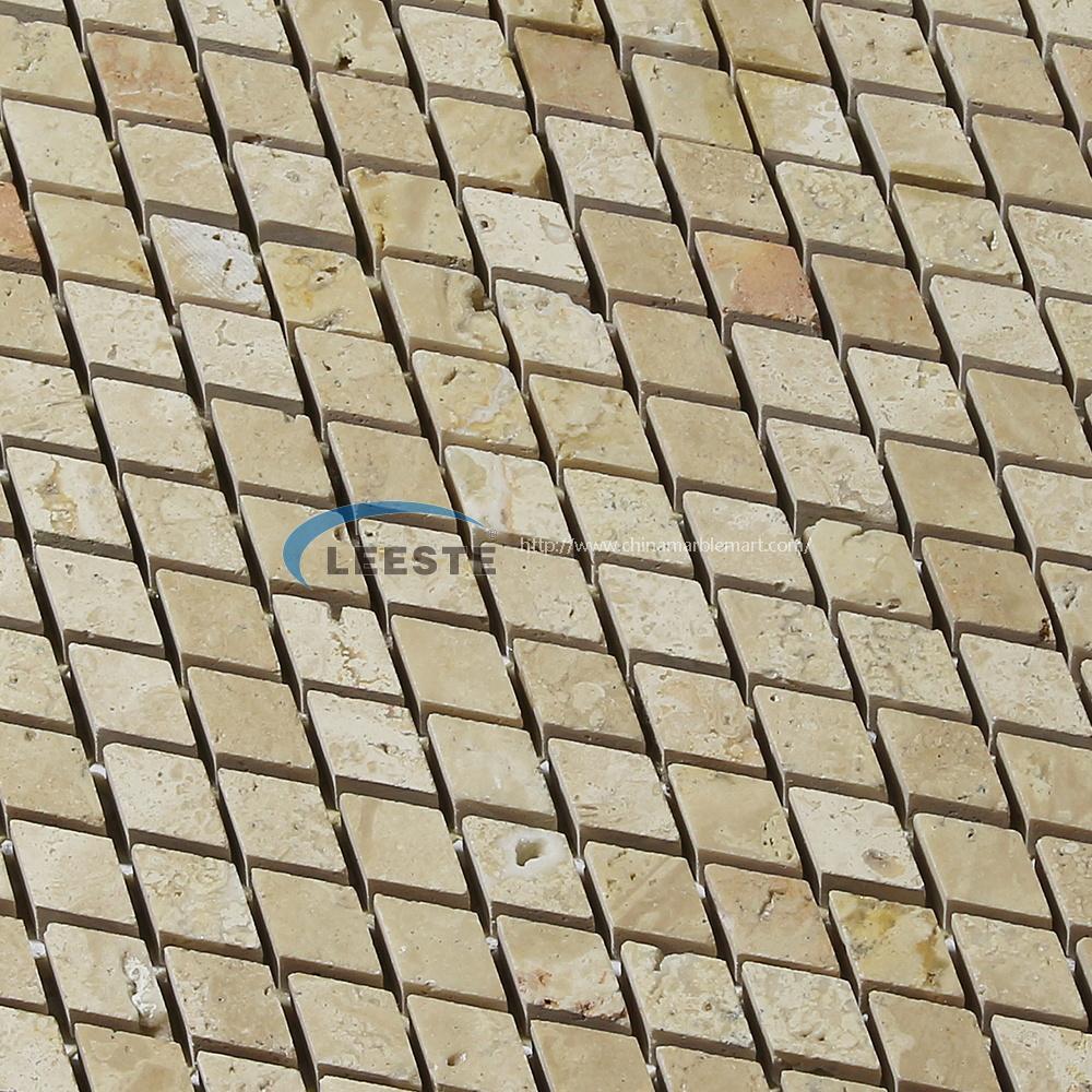 beige Traverinte small Diamond mosaic beige Traverinte small Diamond mosaic