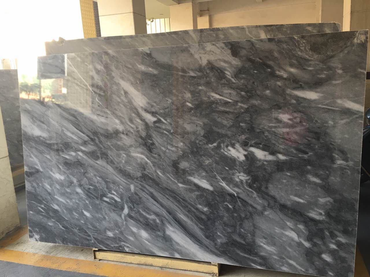 Popular grey marble slab Italian bardiglio nuvolato marble slab