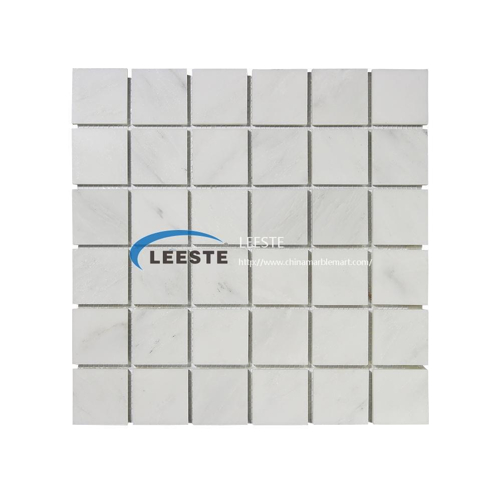 Oriental White 2 inch square Natural mosaic