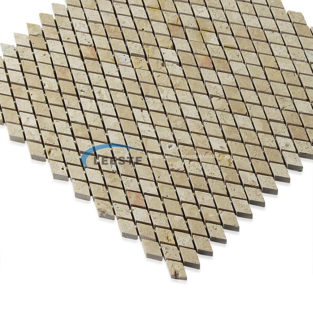 beige Traverinte small Diamond mosaic beige Traverinte small Diamond mosaic