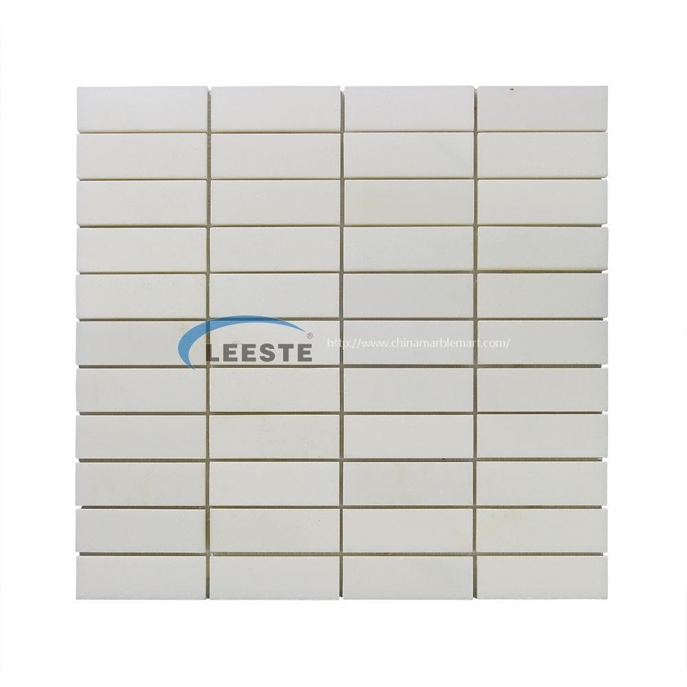 Royal white colors Rectangle Art Mosaic Tile rectangle mosaic decoration 