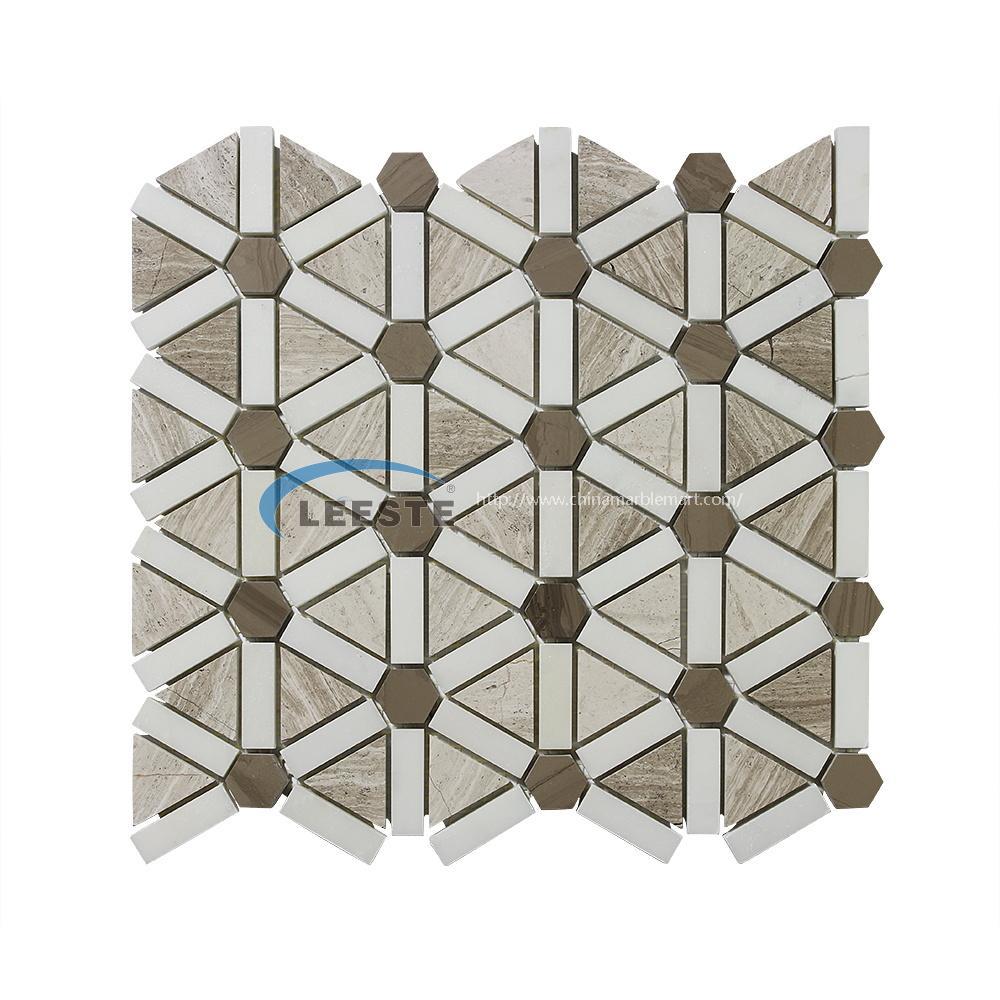 White Oak  New Products Backsplash fashion designs mix mosaic 