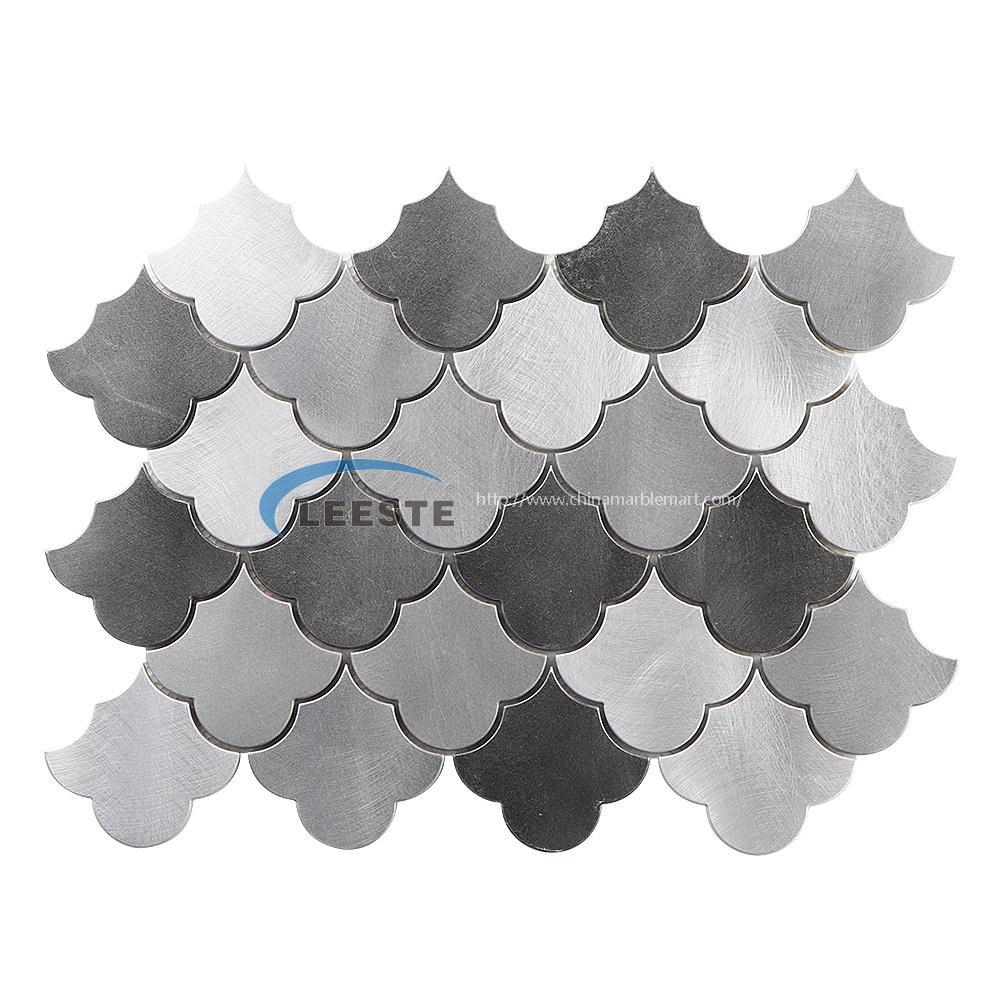 Popular  Lantern Aluminum mosaic mixed color Arabescato Aluminum Mosaic