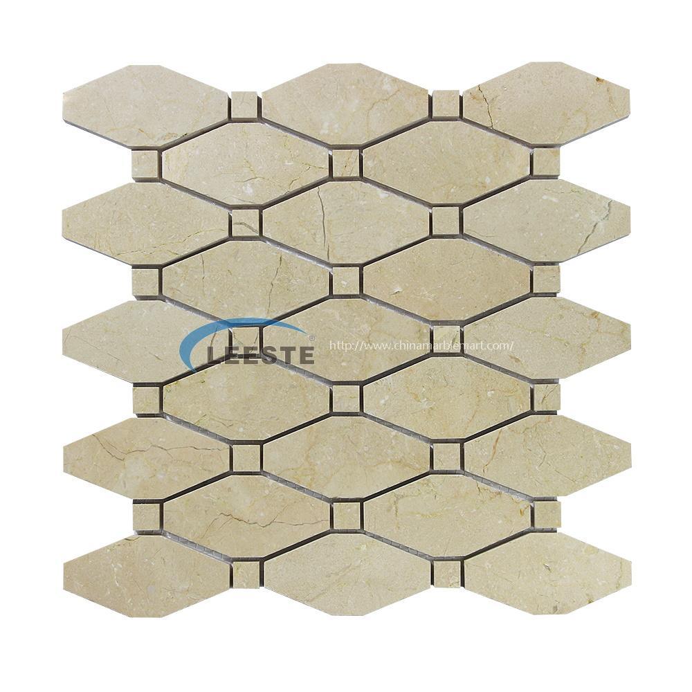 Crema Marfil Octave Marble Mosaic Tile