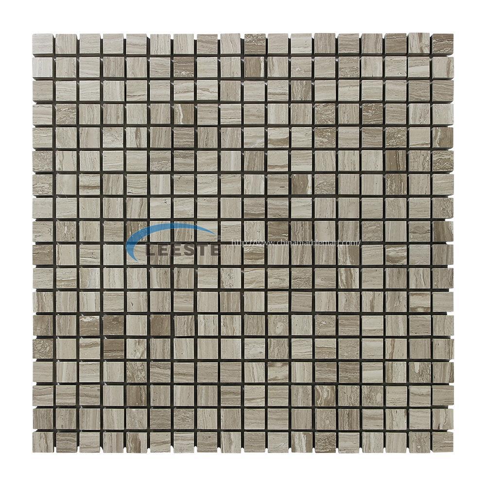White Oak Factory sale 1*1 new design shop wall square mosaic marble tile