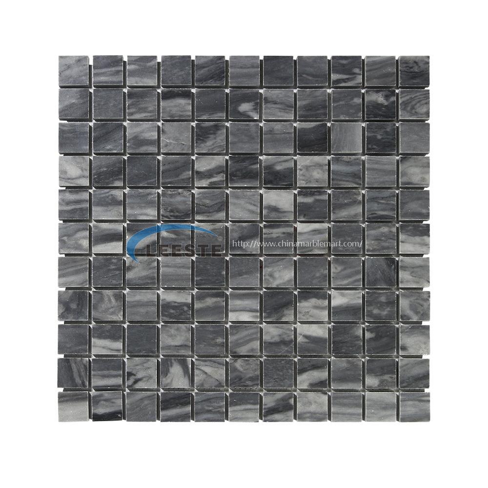 Bardiglio Marble 1" Square Marble Mosaic Tiles