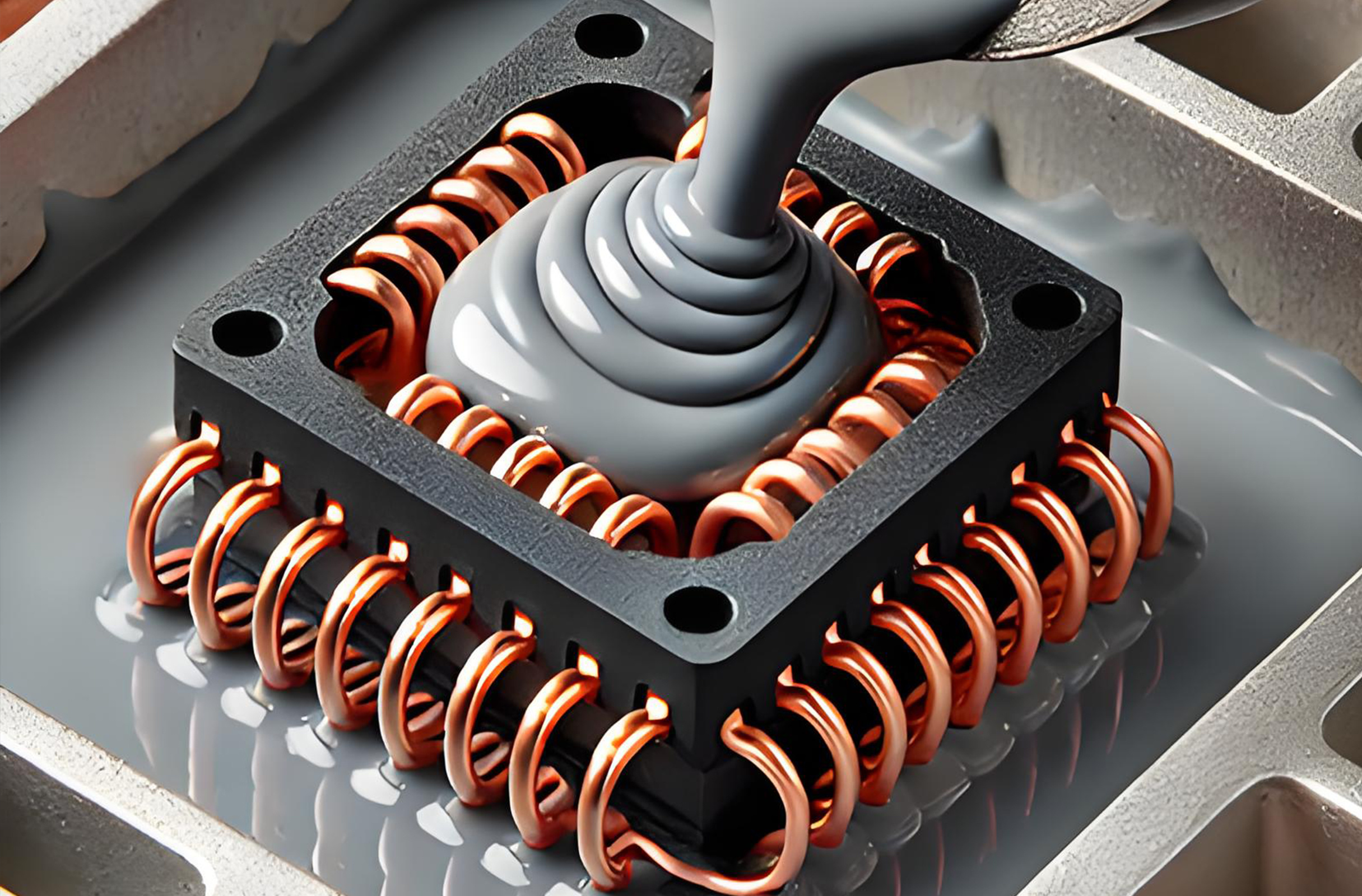Silicone potting compound helps reactor potting protection
