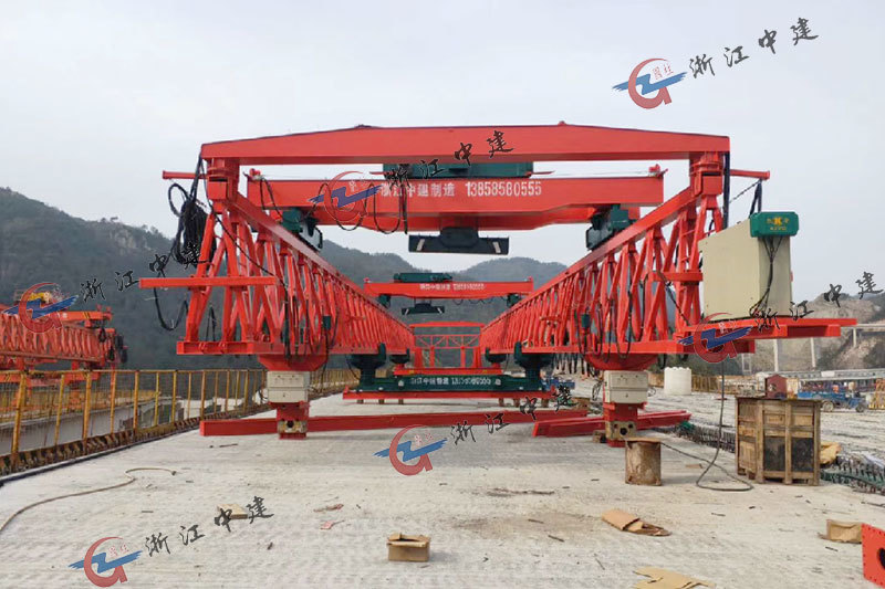 Shaoxing Yuedong Road Project, 120T ultra-low beam launcher Shaoxing Yuedong Road Project, 120T ultra-low beam launcher