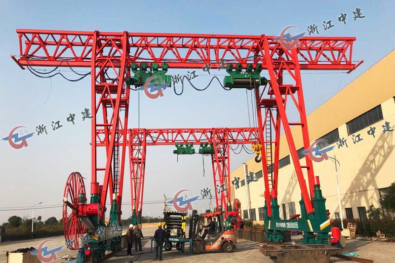 Guangdong Poly Grow up Group, 40T+40T ladder type gantry crane Guangdong Poly Grow up Group, 40T+40T ladder type gantry crane