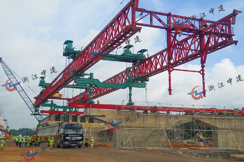 Beam launcher for Colombo Port City Viaduct Project in Sri Lanka Beam launcher for Colombo Port City Viaduct Project in Sri Lanka