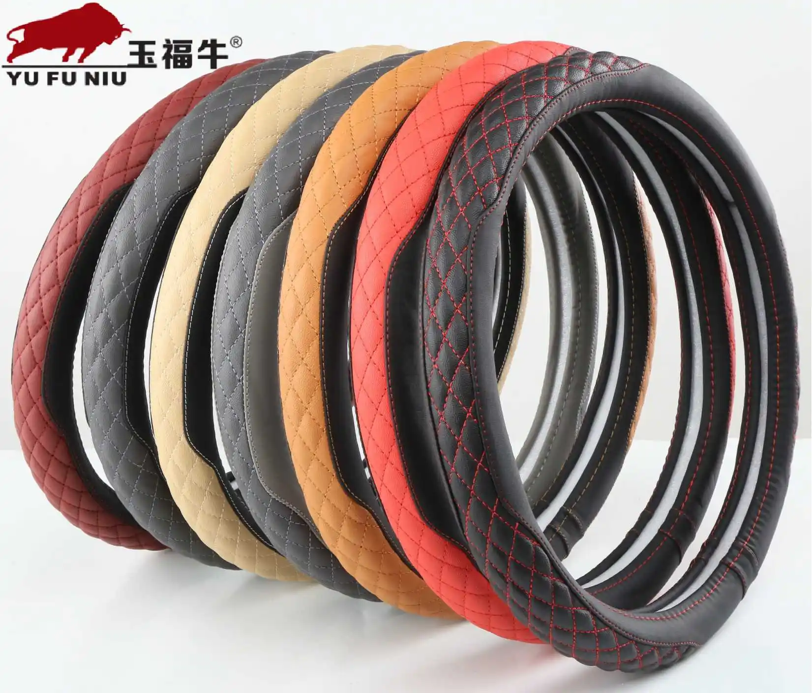 Factory wholesale new popular and cheaper universal and general PVC steering wheel cover with good quality