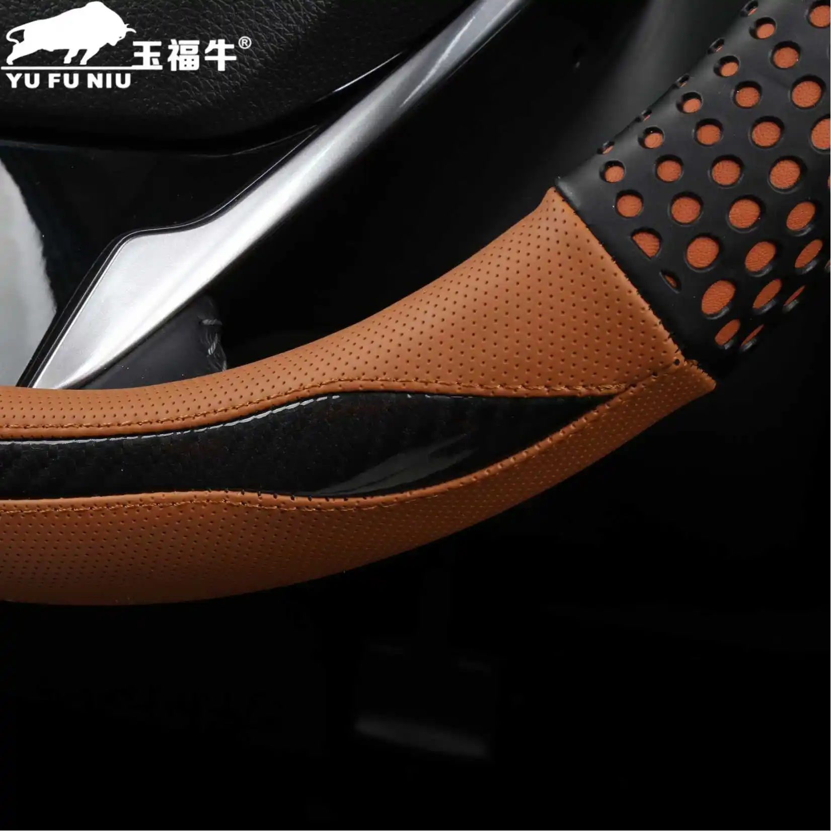 Enhance Your Driving Experience with Anti-Slip PVC Carbon Fiber Rubber Steering Wheel Covers