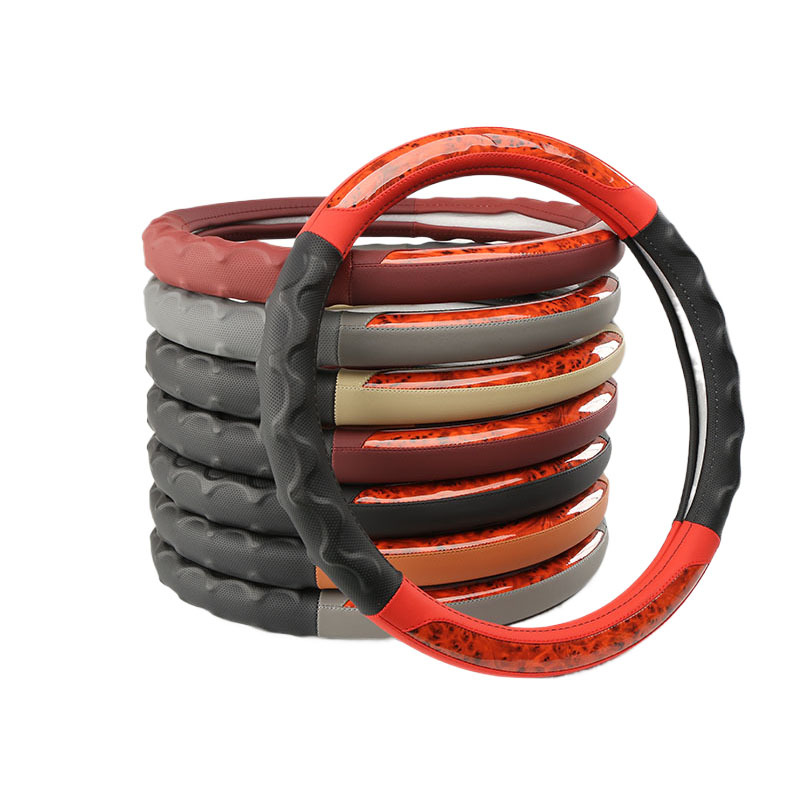 Popular Funiu wooden anti slid car steering wheel covers with shim and good hand feelings for driving