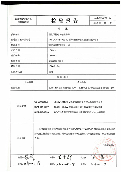 檢驗報告