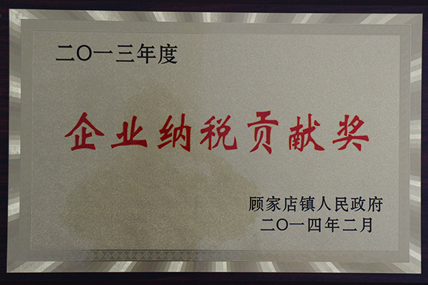 2013企業(yè)納稅貢獻(xiàn)獎(jiǎng)