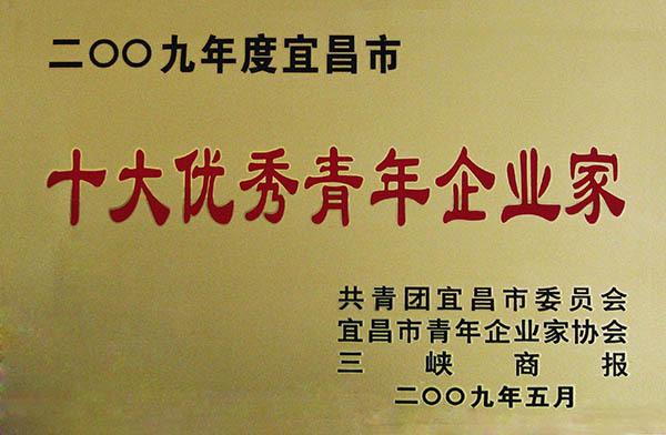 2009十大優(yōu)秀青年企業(yè)家