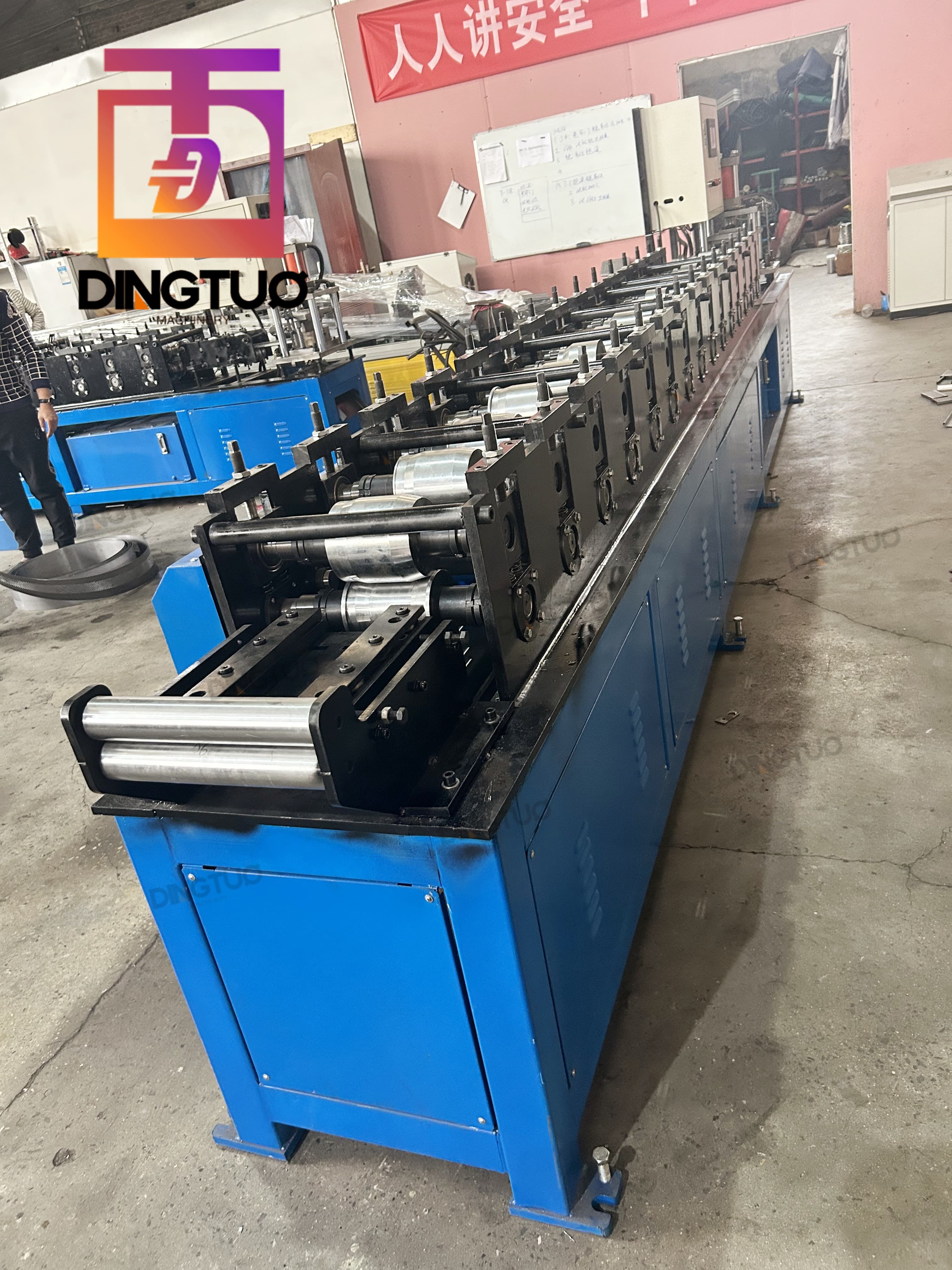 Metal steel single wall strip rolling shutter Slat micro perforated making machine used for Mexico
