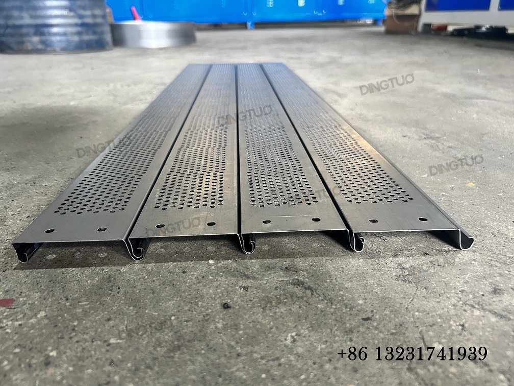 Metal steel single wall strip rolling shutter Slat micro perforated making machine used for Mexico